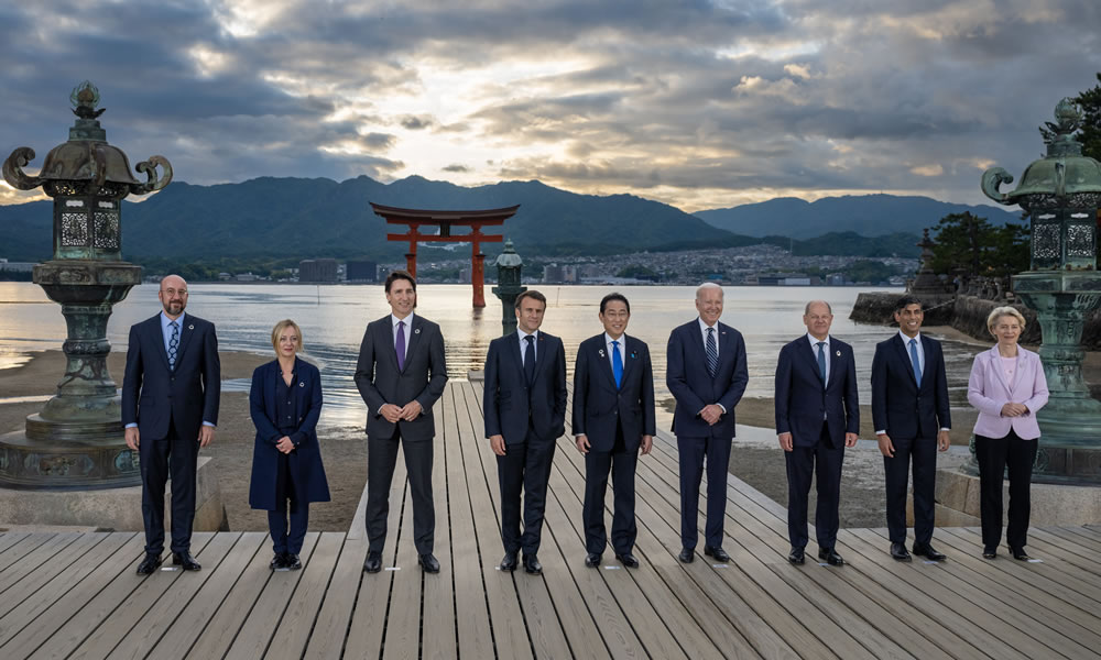 Leaders of the G7 countries 2023 in Japan
